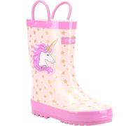 Cotswold Puddle Unicorn Kid's Rubber Waterproof Pull-On Wellington Boot