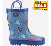 Cotswold Puddle Waterproof Kids Boys | Wellingtons | Robot | UK Size 10