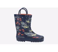Cotswold Puddle Waterproof Pull On Boot Unisex Kids Shark Size 9