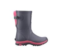 Cotswold Realm Adjustable Short Wellington Boot Female Navy/Pink Size 5