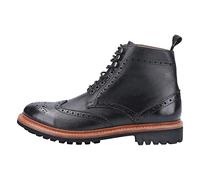 Cotswold Mens Rissington Commando Goodyear Welt Lace Up Boot - Black Leather - Size 10 (UK Shoe)
