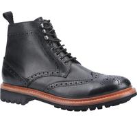 Cotswold Mens Rissington Commando Goodyear Welt Lace Up Boot - Black Leather - Size 11 (UK Shoe)