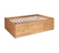 Cotswold Solid Pine Chest Wardrobe Ottoman Bedside Bed Bookcase - Easy Assembly