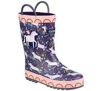 Cotswolds Sprinkle Kids Wellington Boot | Boots | Purple / Pink & White | UK Size 9