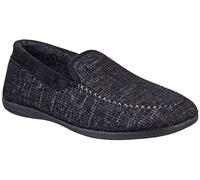 Cotswold Men's Stanley Full Slippers in Black, Size 11 | Charlies