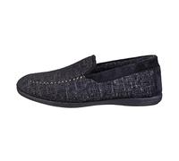 Cotswold Men's Stanley Full Slippers in Black, Size 8 | Charlies