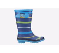 Cotswold Stripe Wellington Boot Male Blue/Green/Yellow UK Size 8