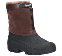 Cotswold Venture Winter Boots Waterproof Rubber Galosh Faux Fur Lined Weather