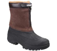 Cotswold Venture Winter Boots Waterproof Rubber Galosh Faux Fur Lined Weather