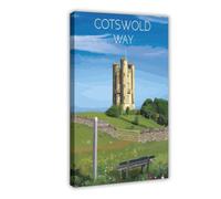 Cotswold Way National Trail Poster Canvas Poster for Office Decor Gift