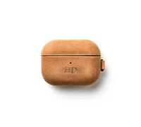 Cotswold Wears Personalised Genuine Leather AirPods Pro 3 2 1 Case, Compatible with Apple AirPods Pro 3rd 2nd 1st Generation, Compatible with Wireless Charging, Front LED Visible (Light Brown Pro1)