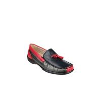 Cotswold Women's 'Biddlestone' Leather Slip On Shoes in Black | Size: 5 Cotswold Black 5