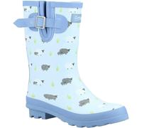 Cotswold Womens Farmyard Sheep Mid Calf Wellington Boots - Blue - 8 UK - Blue