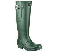 Cotswold Windsor Tall Wellies Rubber Wellington Boots Buckle Black Berry Green