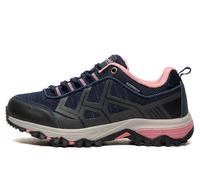 Cotswold Wychwood Low Waterproof Womens Hiking Shoes Trainers, Size 8 In Navy / Dusty Pink