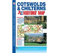 Cotswolds and Chilterns A-Z Visitors' Map: (New 18th edition)