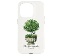 Cotswolds England Topiary Bird Romantic English Garden Art Case for iPhone 15 Pro