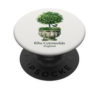 Cotswolds England Topiary Bird Romantic English Garden Art PopSockets Adhesive PopGrip