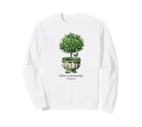 Cotswolds England Topiary Bird Romantic English Garden Art Sweatshirt