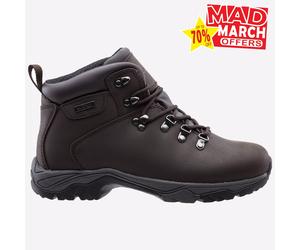 Cotsworld Nebraska Womens Waterproof Hiking Walking Outdoor Boots Brown