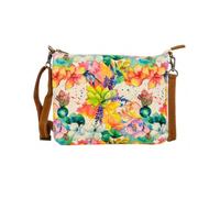 COTT N CURLS Aquarelle Floral Crossbody Bag for Women - 32.5x10 Flower Purses for Women, Watercolor Printed Canvas and Leather, Casual Summer Purse, Summer Handbags, Cute Gifts for Mom, Sister, Aunt