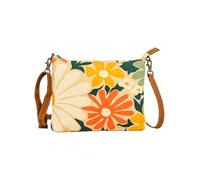COTT N CURLS Doodle Floral Crossbody Bag for Women - 32.5x10 Flower Purses for Women, Watercolor Printed Canvas and Leather, Casual Summer Purse, Summer Handbags, Cute Gifts for Mom, Sister, Aunt
