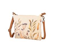 COTT N CURLS Verdant Floral Crossbody Bag for Women - 32.5x10 Flower Purses for Women, Watercolor Printed Canvas and Leather, Casual Summer Purse, Summer Handbags, Cute Gifts for Mom, Sister, Aunt