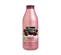 Cottage Black Cherry and Pistachio 2 in 1 Shower Gel & Bath Milk Body Wash with Natural Ingredients, Vitamin E & C for Softer, Smoother & Moisturising Skin | pH Neutral Body Cleanser for Women, 750ml