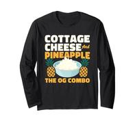 Cottage Cheese and Pineapple The OG Combo Retro Snack Long Sleeve T-Shirt