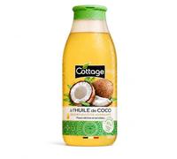 Cottage Coconut Shower Oil - 560ml | 97% Natural Ingredients & Glycerin | Paraben-Free, Dermatologically Tested | Extra-Nourishing & Moisturising Cleansing Oil Body Wash for Dry & Sensitive Skin