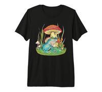 Cottage core Clothes - Frog and Mushroom Cottagecore Premium T-Shirt