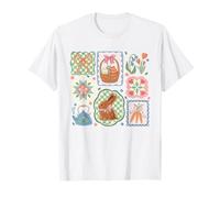 Cottage Core Easter Bunny Coquette Aesthetic Collage Cute T-Shirt