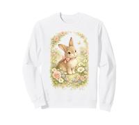 Cottage Core Easter Bunny Coquette Cute Vintage Bow Soft Sweatshirt