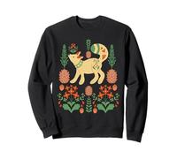 Cottage Core Winter Nordic Fox Pinecone and Nature Sweatshirt