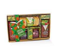 Cottage Delight - Cheese Hamper, Cheeseboard Chutney 330g, Cheese Maker's Pickle 115g, Caramelised Onion Chutney 105g, English Country Cider Chutney 325g with Scottish Oatcakes, Cheese Gift Set