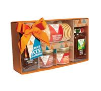 Cottage Delight Pate Hamper, Perfect Pate Classics, Tomato Garlic & Ginger Chutney 310g, Farmhouse Pork Pate 90g, Wild Boar & Merlot Pate 90g, Sweet Apple Chutney 325g with Scottish Oakcakes