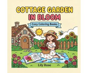 Cottage Garden in Bloom: Coloring Book for Adults, Bold and Easy Cottagecore Spring Designs: 25 Simple Cozy Illustrations Featuring Rose Doorways, ... and Charming Spring Scenes for Relaxation
