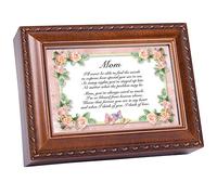 Cottage Garden Mom Woodgrain Music Box Plays Wind Beneath My Wings
