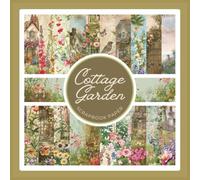 Cottage Garden Scrapbook Paper: Vintage Country House and Wildflower Pattern Craft Paper Pad For Scrapbooking, Mixed Media, Junk Journals & Paper Crafts; 8.5 x 8.5"