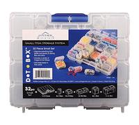 Cottage Mills DotBox® Small Set 32 pcs. 31 storage boxes in a carrying case. It’s the ultimate small item storage system. Perfect for bead, jewelry, craft and small part storage