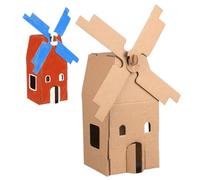 Cottage Model Kit - Handmade Paper House Creative Craft Toy Educational Building Miniature Set | Foldable Architecture Assembly Project, For Holidays