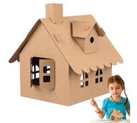 Cottage Model Kit - Handmade Paper House Creative Craft Toy Educational Building Miniature Set | Foldable Architecture Assembly Project, For Holidays