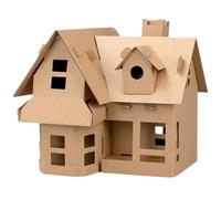 Cottage Model Kit - Handmade Paper House Creative Craft Toy Educational Building Miniature Set | Foldable Architecture Assembly Project, For Holidays