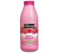 COTTAGE Moisturising Shower Milk - Organic Raspberry Cream - 97% Natural Ingredients - 100% Vegetable Origin - Made in France - 550 ml