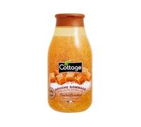 Cottage Natural Body Exfoliating Scrub Shower Gel with Sweet Caramel Fragrance to Remove Dead Skin Cells | Gently Exfoliates, Smoothes, and Softens the Skin| pH Neutral Body Cleanser Body Wash, 270ml