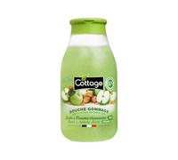 Cottage Natural Exfoliating Body Scrub Shower Gel with Sugar & Apple Scent to Remove Dead Skin Cells | Gently Exfoliates, Smoothes, and Softens the Skin | pH Neutral Body Cleanser Body Wash, 270ml