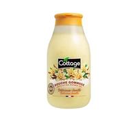 Cottage Natural Spa Exfoliating Body Shower Gel - Vanilla, 270ml | 100% Natural Grains | Paraben-Free, pH-Balanced, Dermatologically Tested | Gentle Exfoliating Body Wash for Extra Smooth & Soft Skin