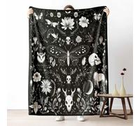 Cottage Raccoon Lightweight Travel Blanket, Soft Plush Pop Art Donut Flannel Throw for Camping, Portable Fuzzy Tribal Arrow Kids Blanket for Couch Sofa, for Adults 130x150 cm
