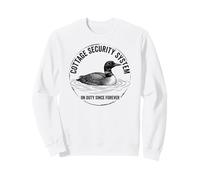 Cottage Security System Vintage Loon Graphic on Duty Forever Sweatshirt
