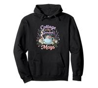 Cottage Tea Garden Days Floral Cozy Aesthetic Design Pullover Hoodie